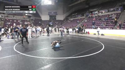 50.9-52.8 lbs Champ. Round 3 - Easton Mcdaniel, Bear Cave Wrestling Club vs Malachi Romero, Ridge Wrestling Club