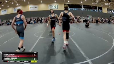 110 lbs Round 1 - Bryce Siem, Mat Assassins Black vs Logan Pruitt, Brawler Elite