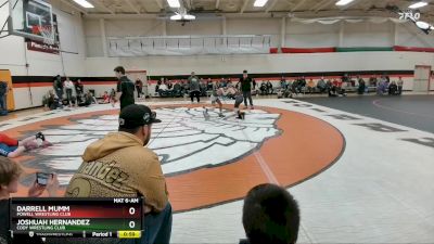 92 lbs Round 3 - Joshuah Hernandez, Cody Wrestling Club vs Darrell Mumm, Powell Wrestling Club