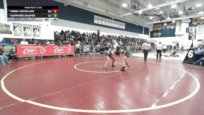 125 lbs Quarterfinal - Emma Goodland, Eleanor Roosevelt vs Sapphire Shafer, Colony