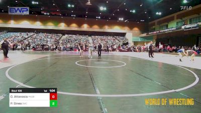 106 lbs 5th Place - Ollie Attanasio, Pounders WC vs Payton Gines, Syracuse Wrestling Club (Utah)
