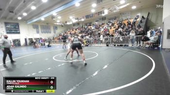 215 lbs Quarterfinal - Adam Galindo, Servite vs Kallin Youkhan, Trabuco Hills