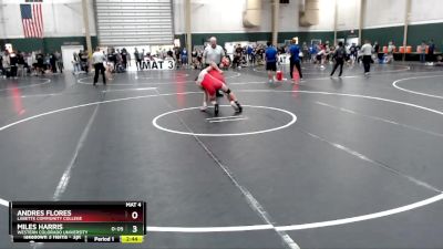 149 lbs Cons. Round 3 - Andres Flores, Labette Community College vs Miles Harris, Western Colorado University