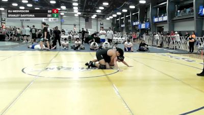 182 lbs Rr Rnd 1 - Eli Medvescek, Indiana Outlaws Yellow - HSB vs Stanley Davitoria, Doughboy Gold - HSB