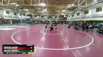 50 lbs Semifinal - Brooks Lanners, Dakota Boyz Wrestling Club vs Tashaun Jacobs, Cobbler Kids Wrestling