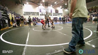 100 lbs Quarterfinal - Able Jones, Mannford Pirate Youth Wrestling vs Smith Barrick, Kiefer Youth Wrestling Club