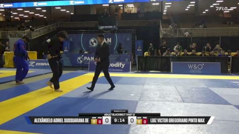 Luiz Victor Gregoriano Pinto Max vs Alexângelo Adriel Sussuarana De 2026 Pan Jiu Jitsu IBJJF Championship
