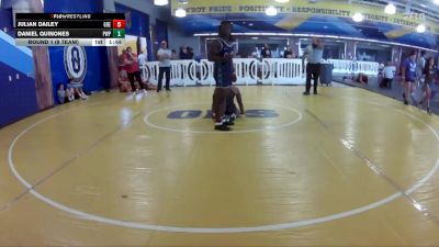 165 lbs Round 1 (8 Team) - Daniel Quinones, Pasco Wolfpack vs Julian Dailey, Greasers