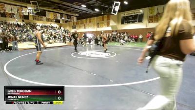 150 lbs Champ. Round 2 - Jonas Nunez, Esperanza vs Greg Torosian, Birmingham