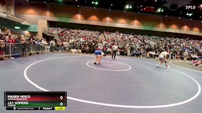 145 lbs Cons. Round 3 - Lily Hopkins, Carson vs Maisen Vesco, Rancho Bernardo