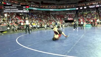 2A-120 lbs Cons. Round 3 - Gabriel Schnerre, Assumption, Davenport vs Chase Franklin, Okoboji/HMS