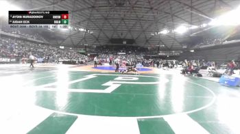Boys 3A 165 lbs Champ. Round 3 - Judah Eck, Ridgeline vs Aydin Nuraddinov, Kent Meridian