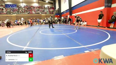 117 lbs Rr Rnd 2 - Kadence Rutherford, Grove Takedown Club vs Lynly Lamons, Tahlequah Wrestling Club