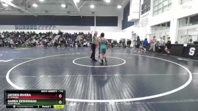 113 lbs Champ. Round 3 - Garen Keshishian, Aliso Niguel vs Jayden Rivera, El Dorado