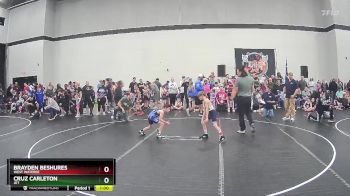 58 lbs Quarterfinal - Cruz Carleton, JET vs Brayden Beshures, West Wateree