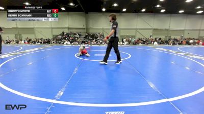 52 lbs Rr Rnd 1 - Griffyn Moyer, Mat Union Misfits 9U 2 vs Remmi Schwahn, Regulators 9U 2