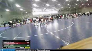 145 lbs Quarterfinal - Gabriel Emery, Diamondville Wrestling Club vs Tanner Davis, Sudden Victory Wrestling Academy