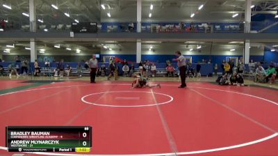 88 lbs Placement Matches (16 Team) - Bradley Bauman, Contenders Wrestling Academy vs Andrew Mlynarczyk, Westshore