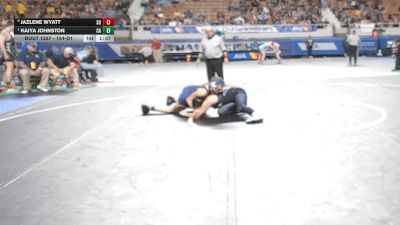 154-D1 Semifinal - Kaiya Johnston, Casteel High School vs Jazlene Wyatt, Sunnyside High School