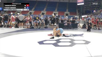 125 lbs Cons. Semis - Madilyn Peach, WI vs Kailey Benson, MO