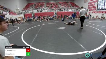 3rd Place - Leland Holden, Ponca City Wildcat Wrestling vs Grycen Anglin, Chandler Takedown Club