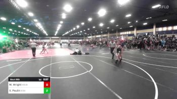 86 lbs Consi Of 4 - Mason Wright, Mountain Man WC vs Xander Poulin, Dominate WC