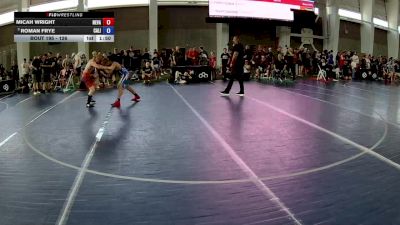 126 lbs Cons. Round 3 - Micah Wright, Nevada vs Roman Frye, California