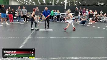 72 lbs Semis (4 Team) - LJ Bachmann, Attack Mat Club vs Jaxson Rider, Apex Predators