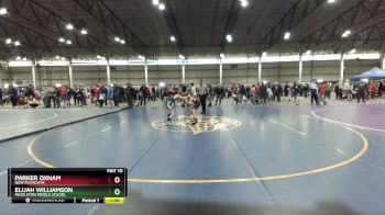 75 lbs Champ. Round 1 - Elijah Williamson, Middleton Middle School vs Parker Oxnam, New Plymouth