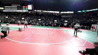 80 lbs Semifinal - Brynlee Gilmore, GWRA vs Howard Jackson, CPWA