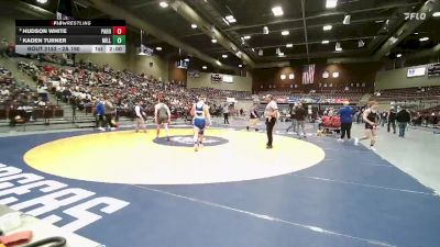 2A 190 lbs Quarterfinal - Kaden Turner, Millard vs Hudson White, Parowan