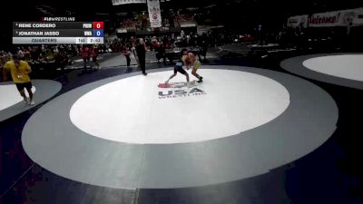 120 lbs Quarters - Rene Cordero, Poway High School Wrestling vs Jonathan Jasso, Wright Wrestling Academy