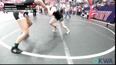 126 lbs Rr Rnd 1 - Reagan Doyle, Cowboy Wrestling Club vs Presley Sarra, Skiatook Youth Wrestling
