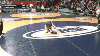 1A 120 lbs Semifinal - Chase Vogel, Johnsburg vs Weston Frazier, Fithian (Oakwood)