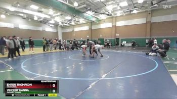 150 lbs Quarterfinal - Vincent Hanna, Calvary Chapel vs Ehren Thompson, Chaparral