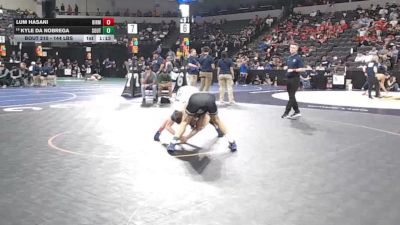 144 lbs Round Of 32 - Lum Hasani, Birmingham (LA) vs Kyle Da Nobrega, South Torrance (SS)