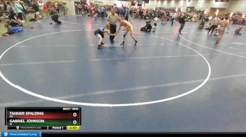 120 lbs Champ. Round 2 - Gabriel Johnson, IA vs Tanner Spalding, GA