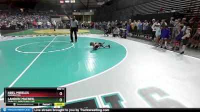 41-45 lbs Semifinal - Abel Mireles, Washington vs Landon MacNeil, Twin City Wrestling Club