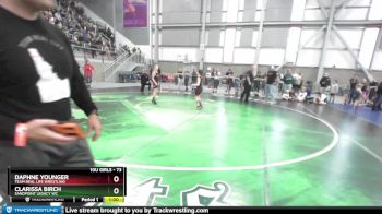 73 lbs Quarterfinal - Clarissa Birch, Sandpoint Legacy WC vs Daphne Younger, Team Real Life Wrestling