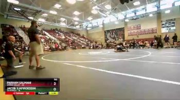 152 lbs Round 4 (10 Team) - Parham Salmani, Spring Valley vs Jacob Sjafiroeddin, Silverado