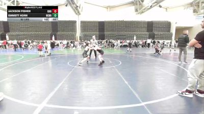 92 lbs Rr Rnd 6 - Jackson Fisher, Kingsway K-3 vs Emmett Horn, Wrecking Crew Wrestling Academy