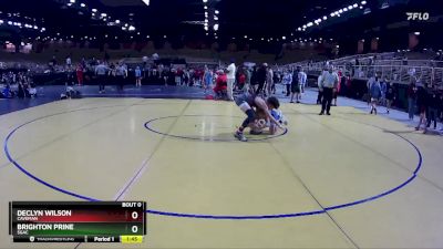 97 lbs Round 3 - Declyn Wilson, Caveman vs Brighton Prine, SGAC