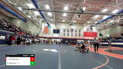 138 lbs Cons. Round 4 - Cesar Gutierrez, Pontiac vs Angel Morrero, Evergreen Park