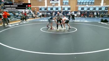 132 lbs Quarterfinal - Lander Bosh, Layton vs Gunner Knudsen, West Field