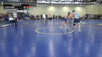 285 lbs Quarterfinal - Grayson Robinson, Southeast Community College vs Wyatt Hanna, North Iowa Area Community College