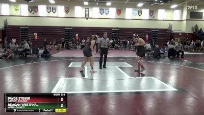 235 lbs Round 3 - Reagan Westphal, Waterloo West vs Payge Steger, Western Dubuque