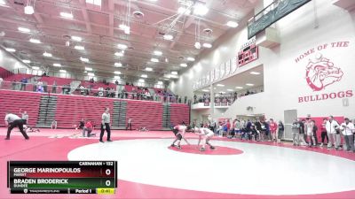 132 lbs Cons. Round 3 - Braden Broderick, Dundee vs George Marinopoulos, Marist