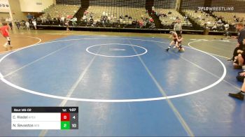 61 lbs Rr Rnd 2 - Christopher Riedel, Apex Elem Club vs Nikos Sevastos, New England Gold