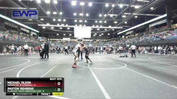 130 lbs Cons. Round 1 - Paxton Behrens, Plainview Youth Wrestling Club vs Michael Olson, Hoisington Jr Cardinals