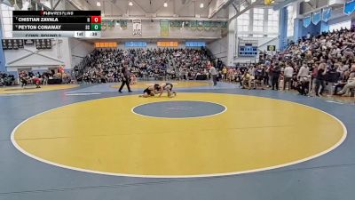 138 lbs Cons. Round 2 - Chistian Zavala, Newark H S vs Peyton Conaway, Sussex Central H S